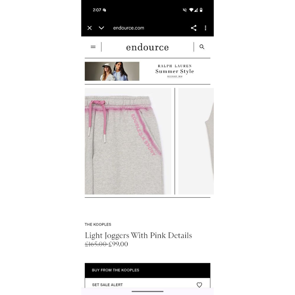 The Kooples Grey & Pink Light Joggers Size 4
NWT - Picture 15 of 16